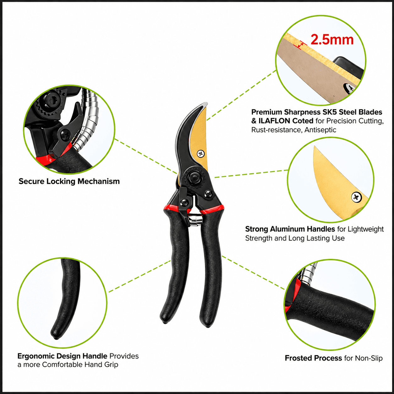 Garden Pruning Shears – Professional Plant & Branch Cutter — view 2